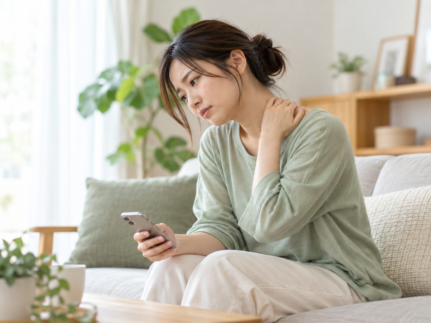 スマホ首・猫背が気になる方へ｜首・肩への負担と毎日の姿勢の見直し